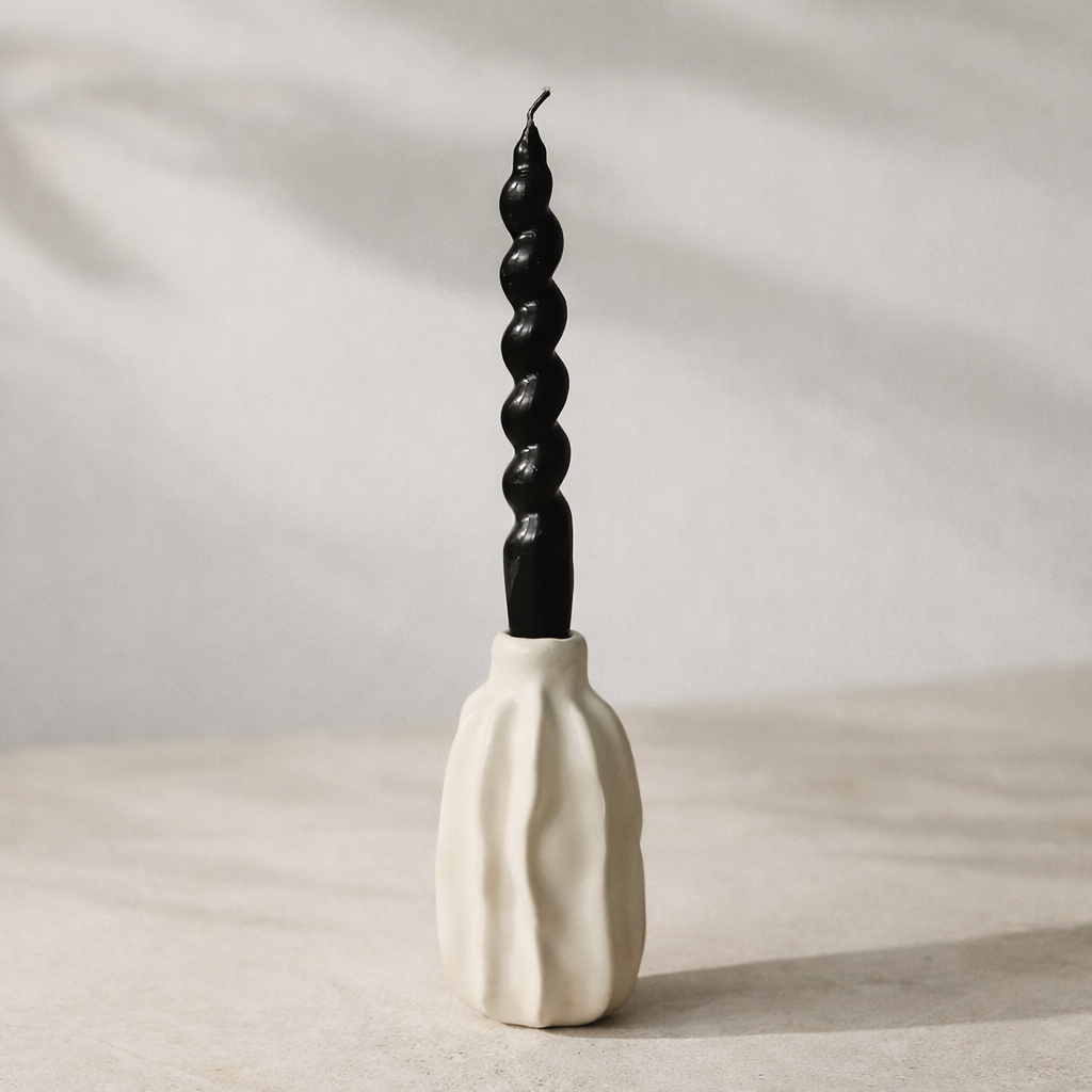 Minimalistinen keraaminen kynttilänjalka / large