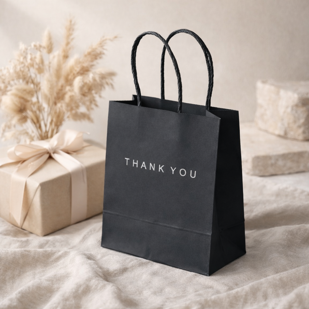 Minimalistinen lahjapussi – Thank You