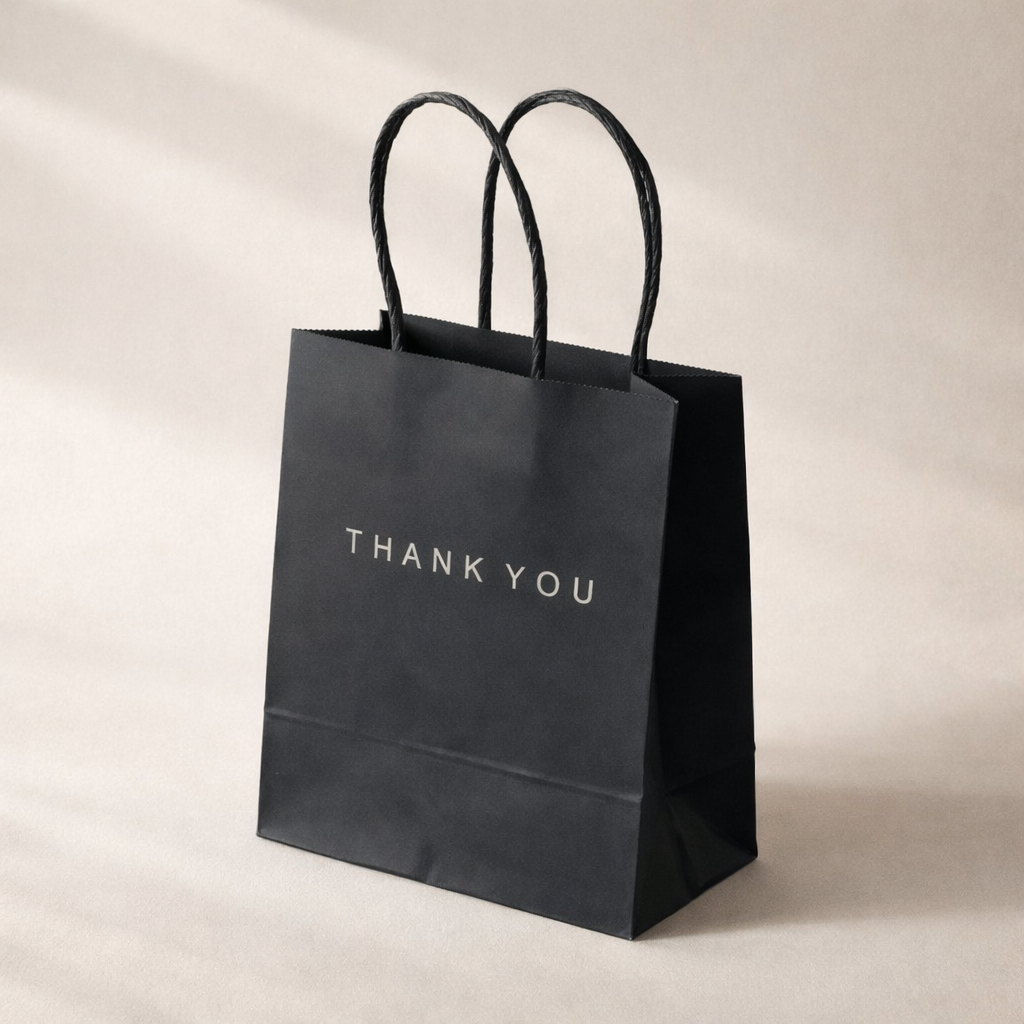 Minimalistinen lahjapussi – Thank You