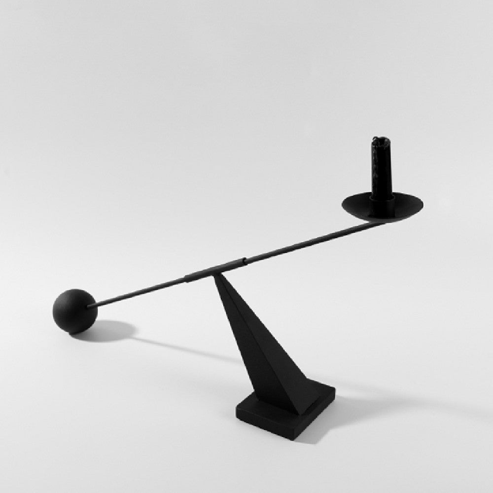 Modern Minimalist Creative Black kynttilänjalka