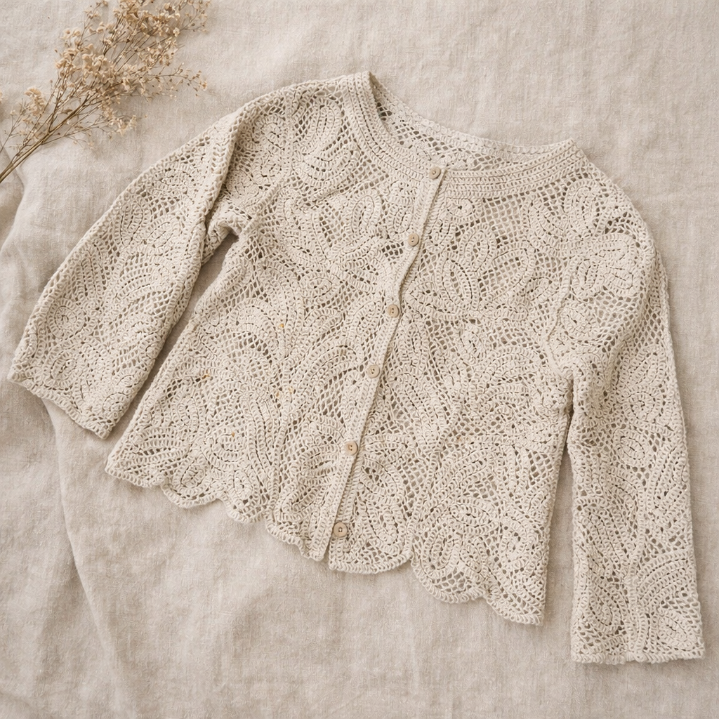 Pitsineuletakki – beige S
