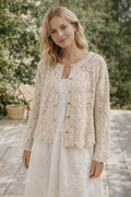 Pitsineuletakki – beige S